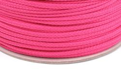 Kordel uni - pink  Ø4mm Polyester